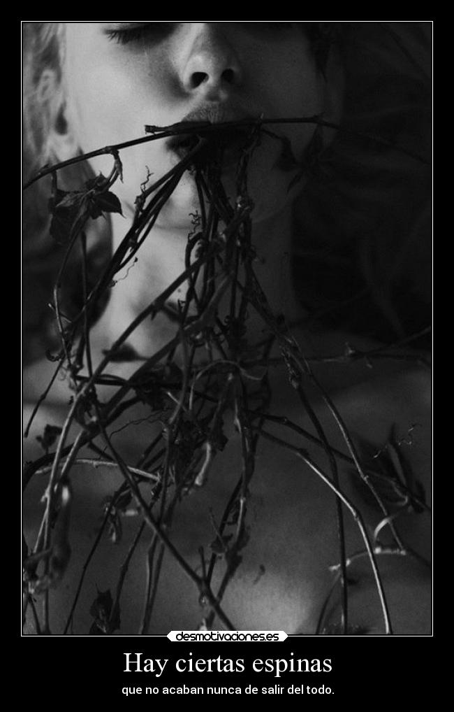 Hay ciertas espinas -