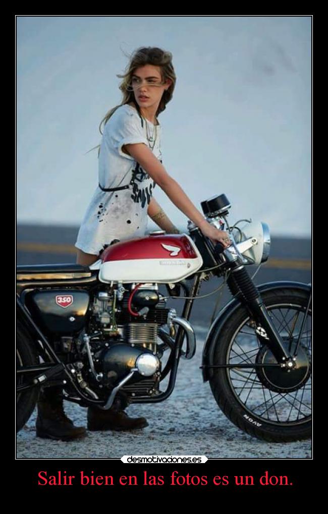 Salir bien en las fotos es un don. -
