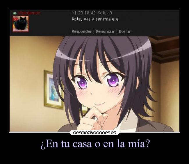 ¿En tu casa o en la mía? - 