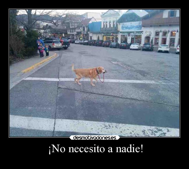 ¡No necesito a nadie! - 