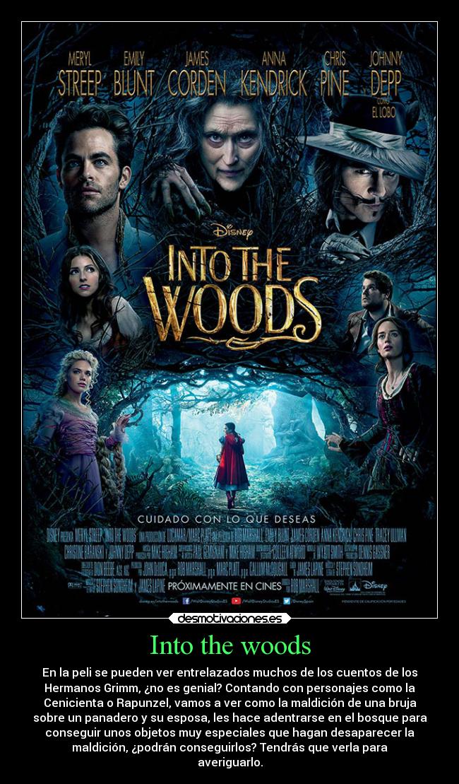 carteles cine into the woods desmotivaciones