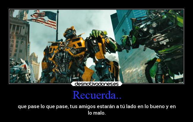Recuerda.. - que pase lo que pase, tus amigos estarán a tú lado en lo bueno y en
lo malo.
