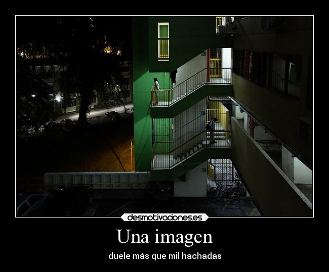 Una imagen - duele más que mil hachadas