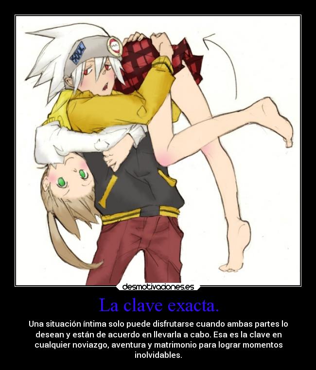 carteles corazon amistad amor anime clave exacta soulxmaka souleater desmotivaciones