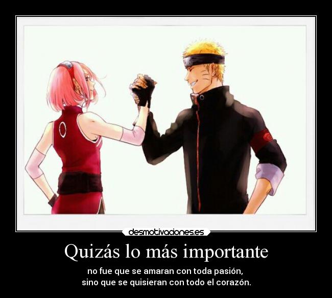 Quizás lo más importante -