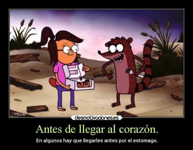 Antes de llegar al corazón. -