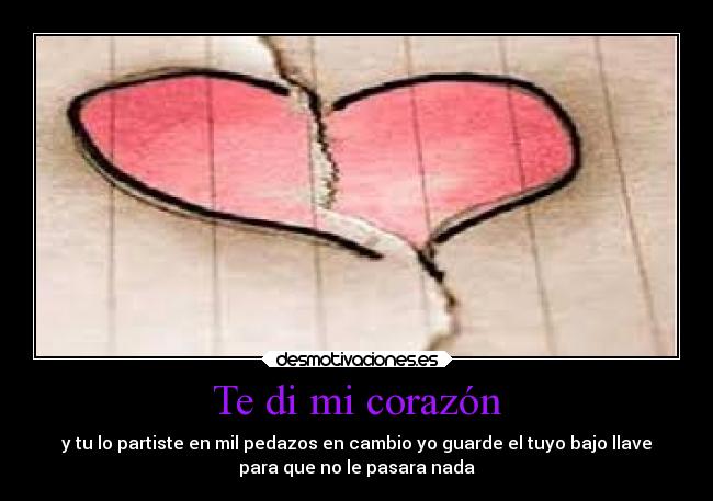 Te di mi corazón -