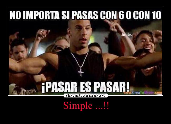 Simple ...!! -