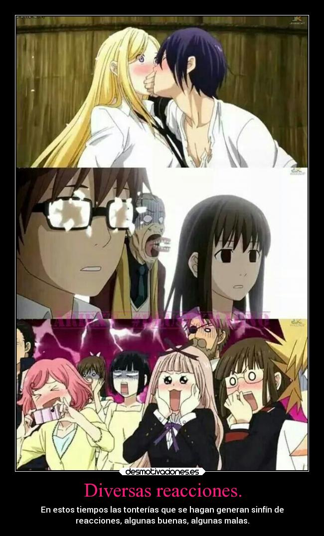 Diversas reacciones. -