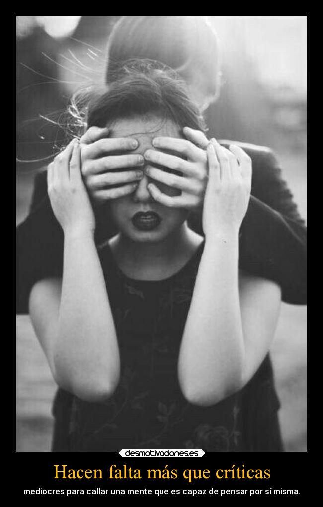 Hacen falta más que críticas - 