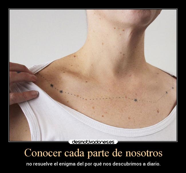 Conocer cada parte de nosotros -