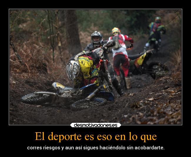 El deporte es eso en lo que -