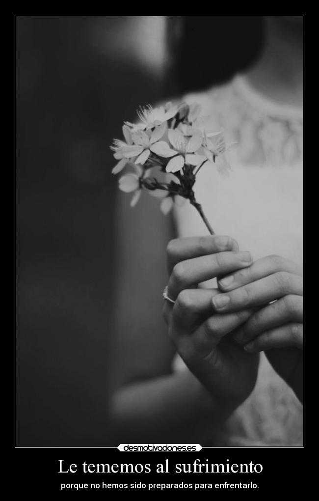 Le tememos al sufrimiento -