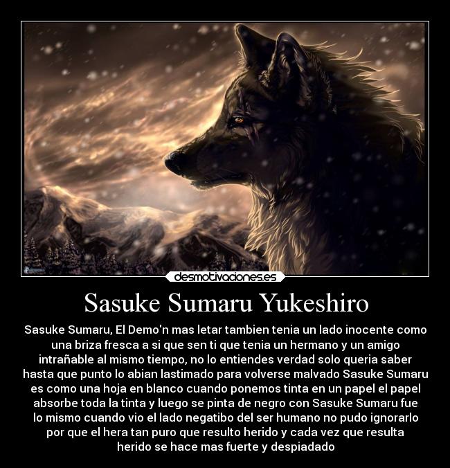 carteles desmotivaciones sasuke sumaru yukeshiro demon desmotivaciones