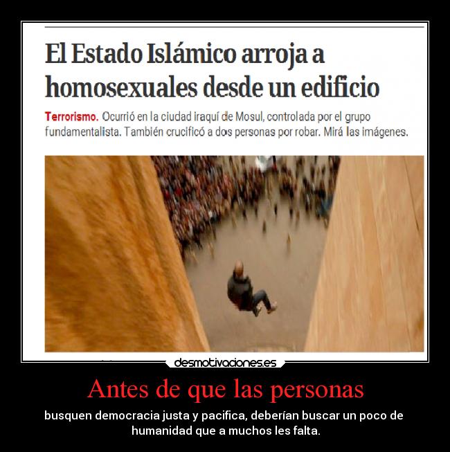 Antes de que las personas -