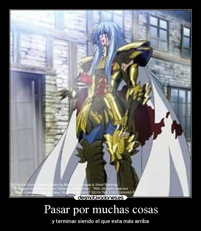 Pasar por muchas cosas -