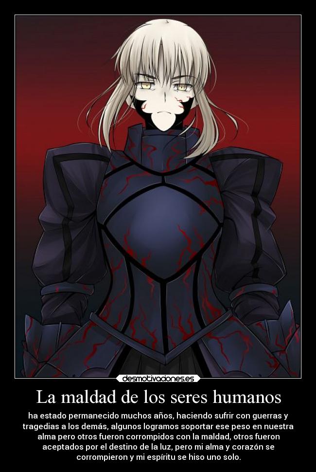 La maldad de los seres humanos -