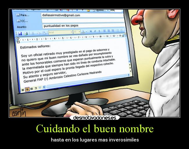 Cuidando el buen nombre -