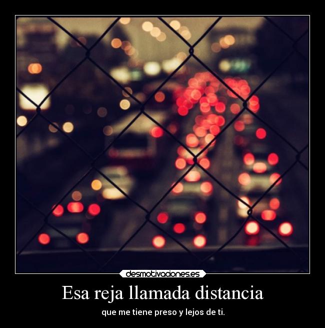 Esa reja llamada distancia - 