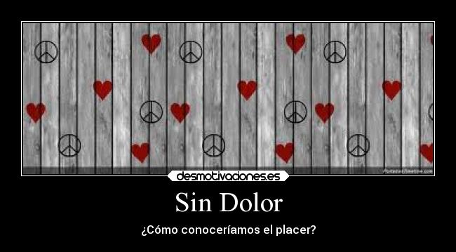 Sin Dolor - ¿Cómo conoceríamos el placer?