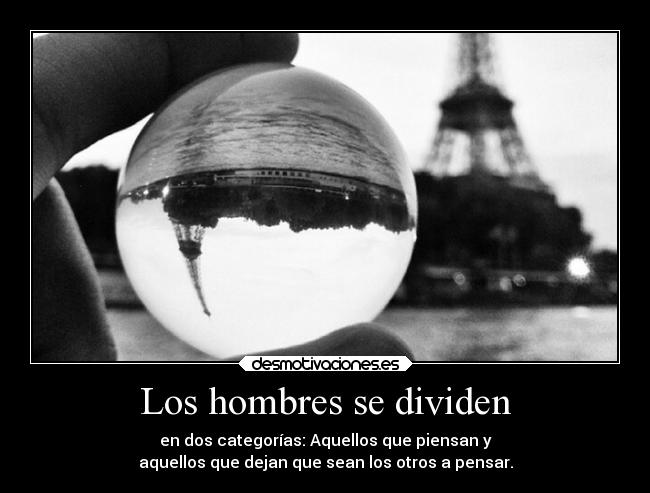 Los hombres se dividen - 