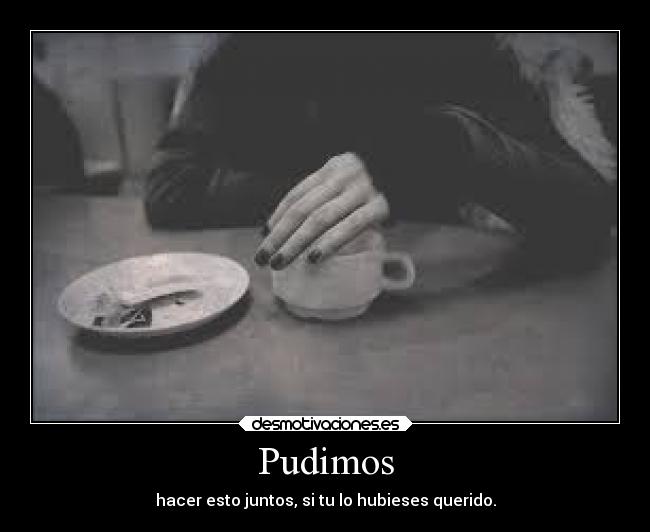 Pudimos - hacer esto juntos, si tu lo hubieses querido.