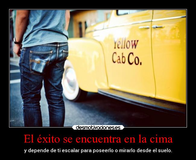 El éxito se encuentra en la cima -