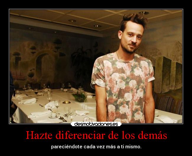 Hazte diferenciar de los demás -