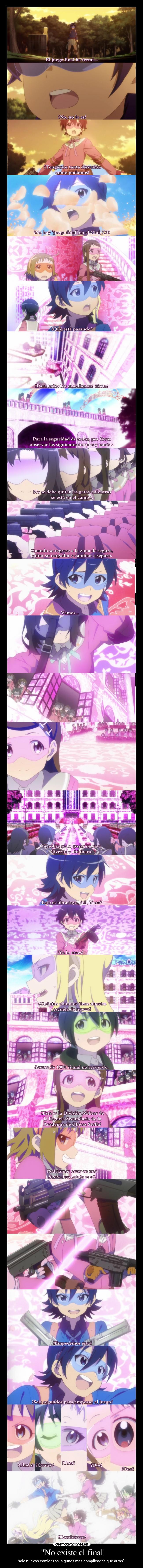 carteles historia anime existir final diversion nuevo comienzo raptorhunters ser complicados dificil desmotivaciones