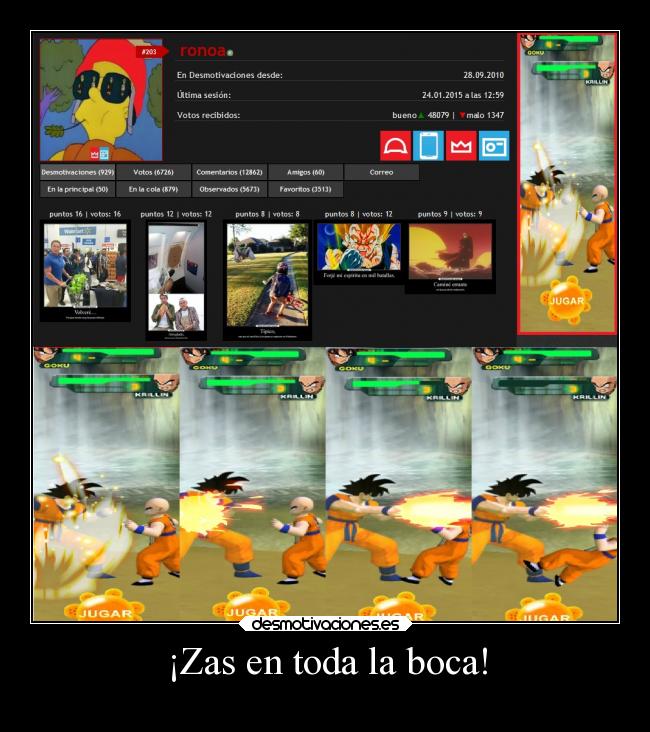 carteles humor dragonball goku krilin zasentodalaboca publicidaddesmotivaciones elpatodelapiovendehierba desmotivaciones