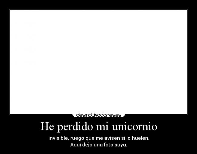 He perdido mi unicornio - 