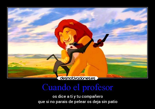 Cuando el profesor - 