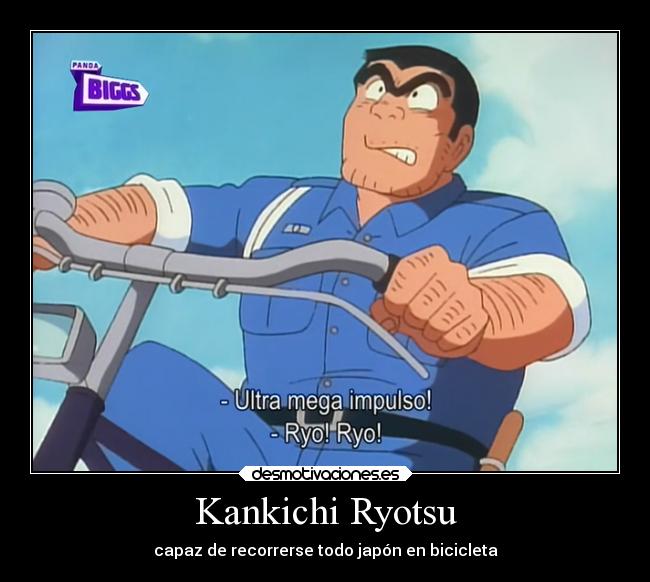Kankichi Ryotsu - capaz de recorrerse todo japón en bicicleta