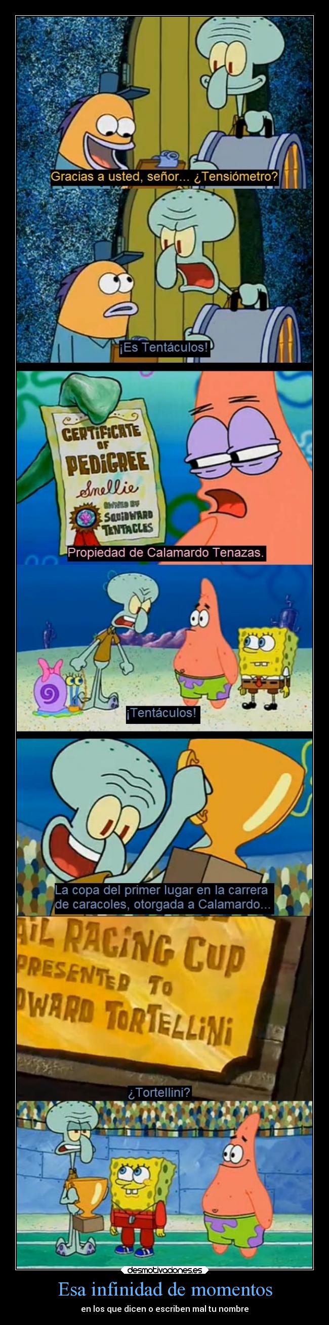 Esa infinidad de momentos -