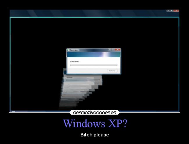 Windows XP? - Bitch please