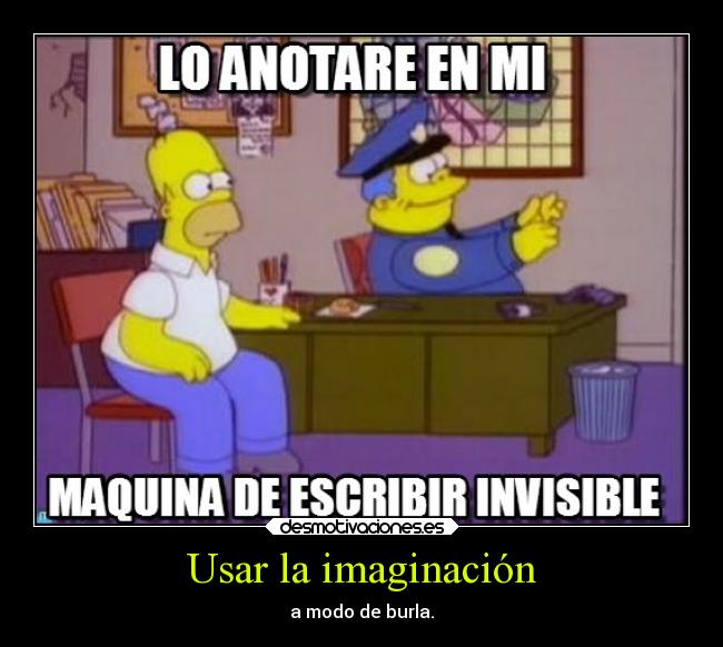 Usar la imaginación -