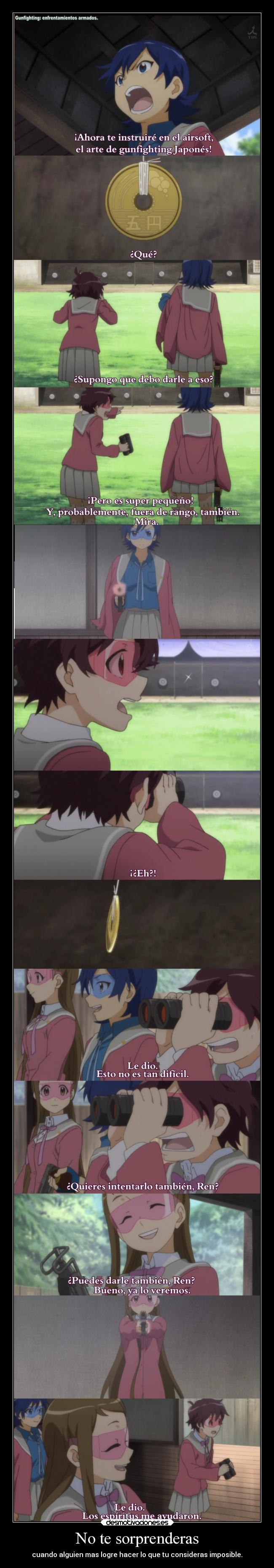 carteles imposible amigos anime sorprender persona lograr hacer considerar raptorhunters desmotivaciones