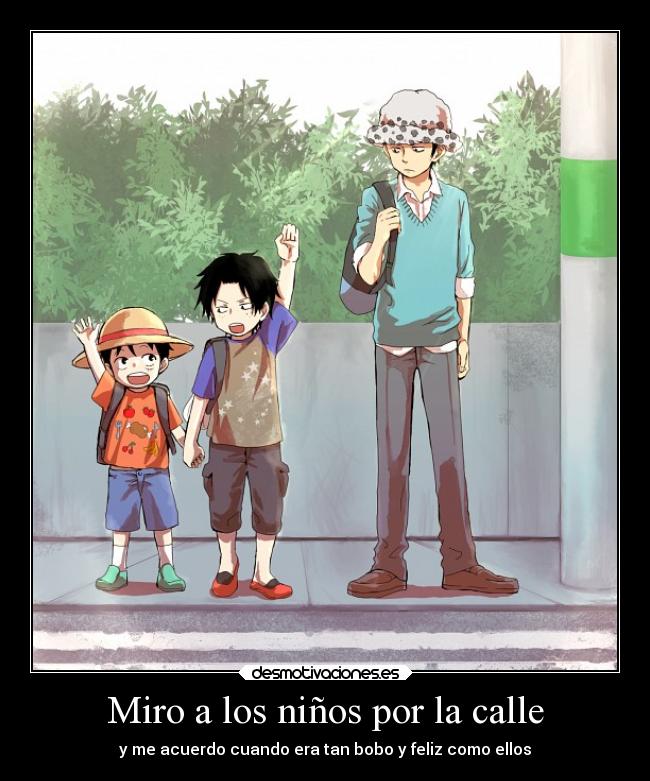 Miro a los niños por la calle -