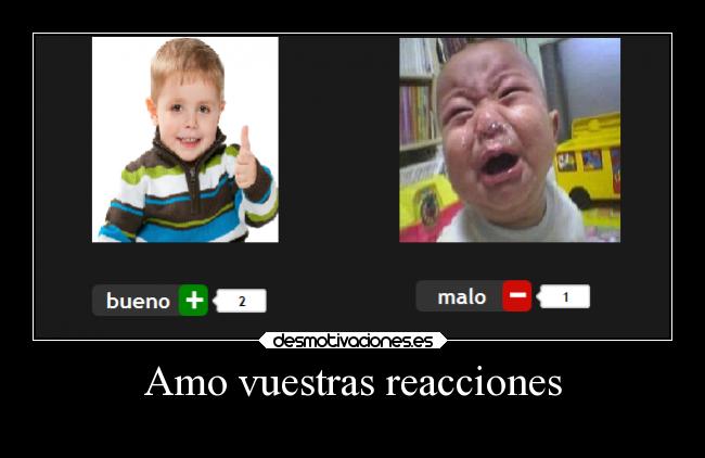 Amo vuestras reacciones - 