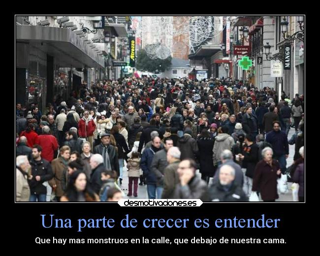 carteles madurar calle monstruos miedos personas desmotivaciones