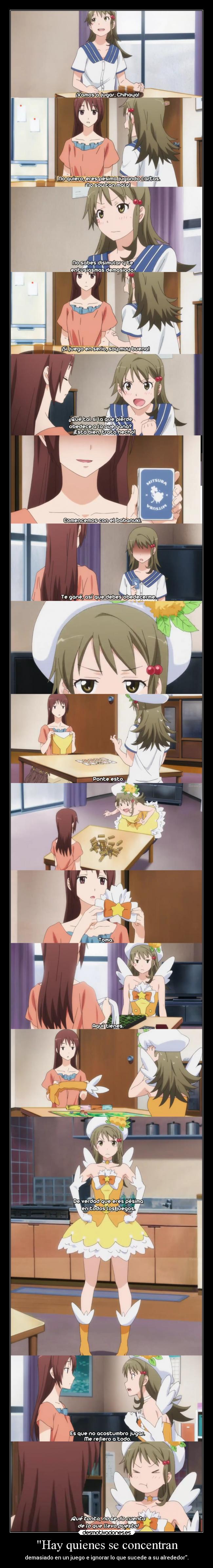 Hay quienes se concentran -