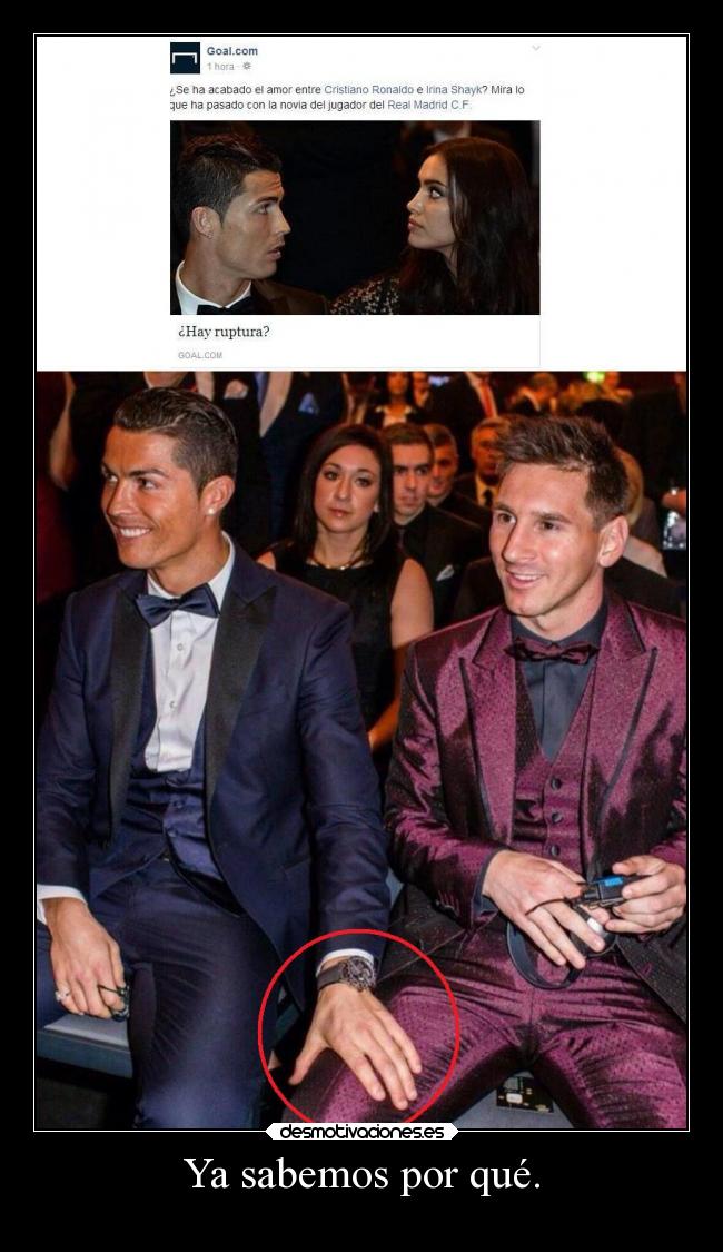 Ya sabemos por qué. -