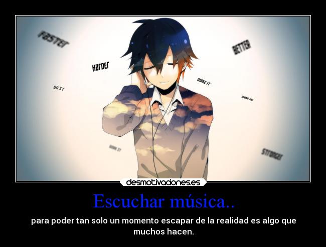 Escuchar música.. - 