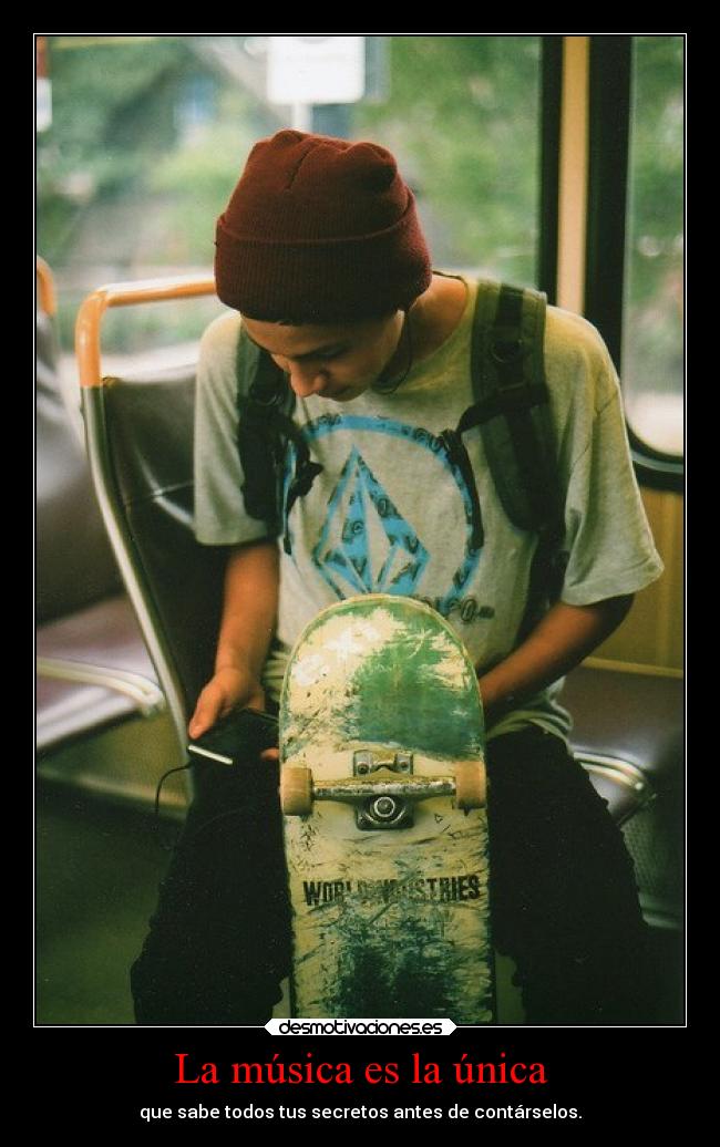 La música es la única -