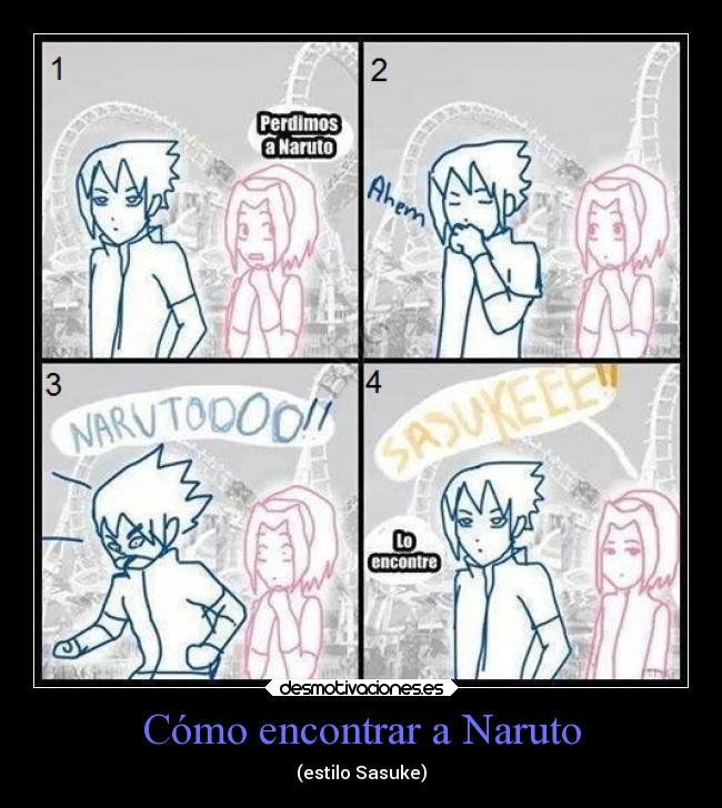 carteles naruto humor naruto localizar estilo sasuke uchiha desmotivaciones