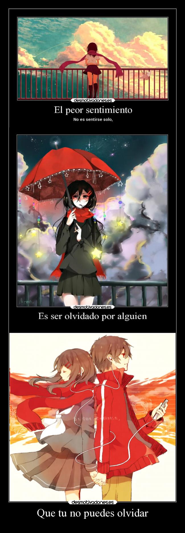 Que tu no puedes olvidar -