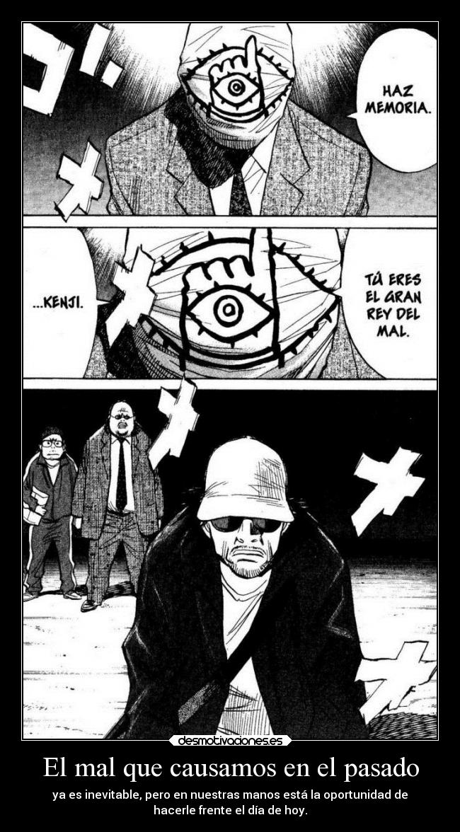 carteles pasado pasado anime raptorhunters harukaze manga 20th century boys kenji amigo bien mal futuro final desmotivaciones