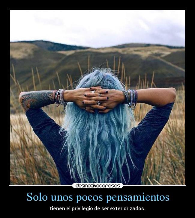 Solo unos pocos pensamientos -