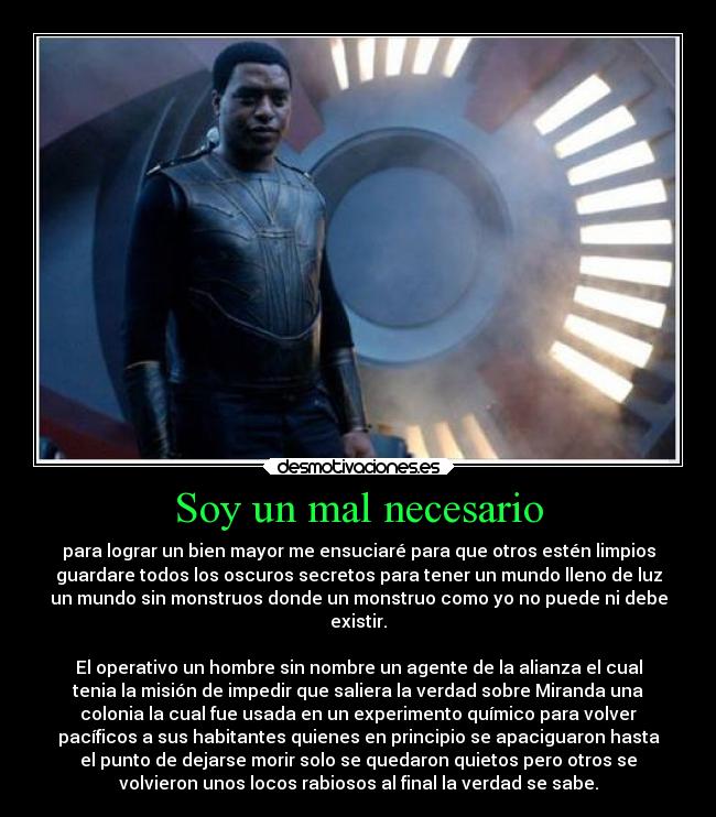 Soy un mal necesario - 