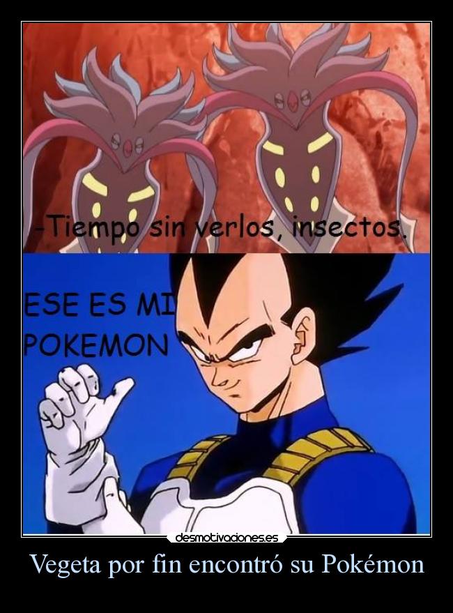 Vegeta por fin encontró su Pokémon - 